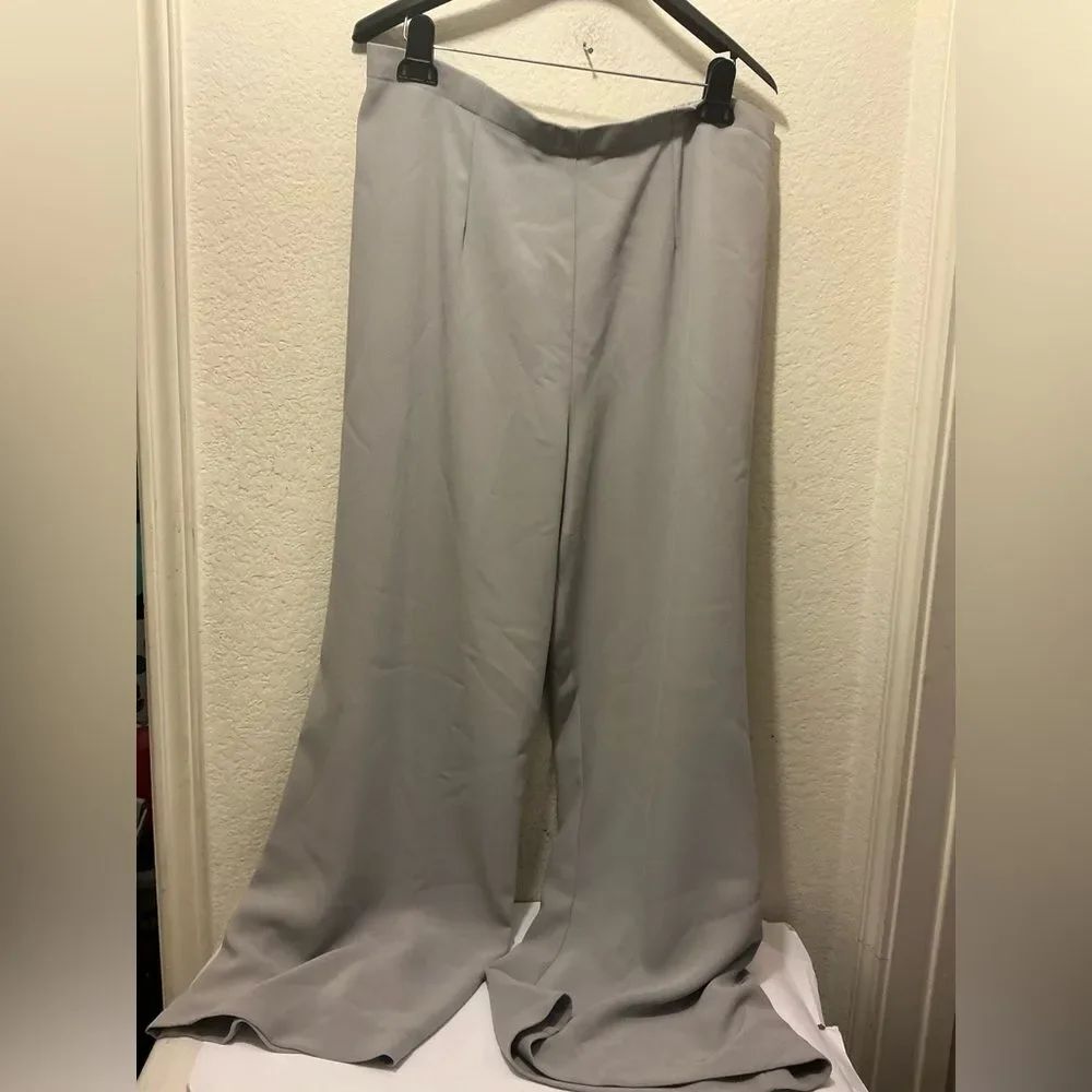 Allie Coosh Womens Sophia Pull on Dress pant in moonstone size XL $255